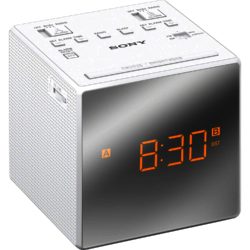 Sony ICFC1TW.CEK White - FM/AM Clock Radio with Duo Alarm
